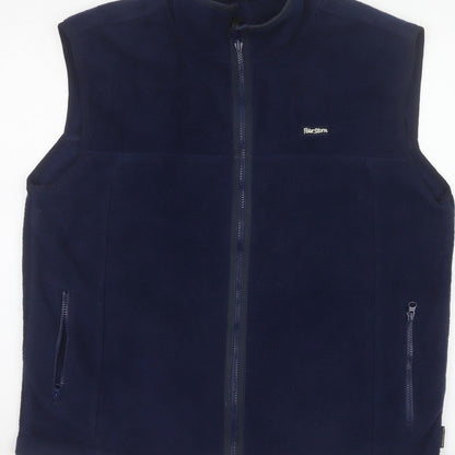 Peter Storm Men’s Navy M Fleece Bodywarmer Waistcoat Full Zip Outdoor