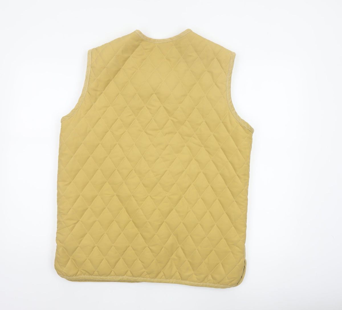 New Contal Roma Men Yellow M Quilted Cotton Waistcoat Padded