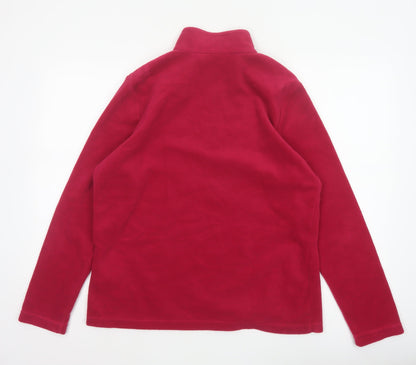 Regatta Women's Red UK 16 1/4 Zip Fleece Pullover Sweatshirt