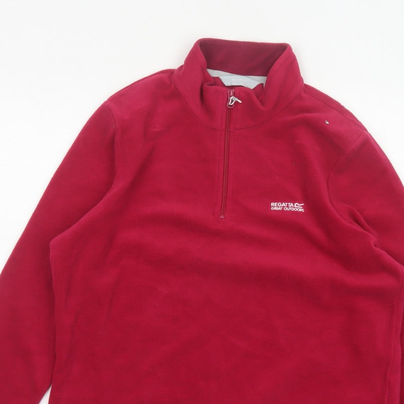 Regatta Women's Red UK 16 1/4 Zip Fleece Pullover Sweatshirt