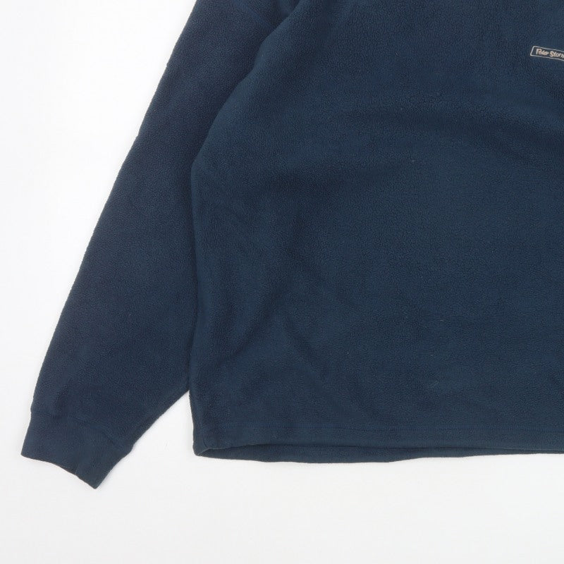 Peter Storm Men’s Blue S Fleece Pullover Crew Neck Outdoor Sweatshirt
