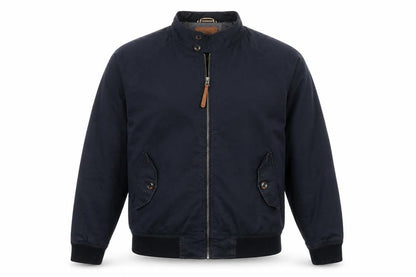 Next Men’s Blue XL Cotton Bomber Jacket Full Zip Lined