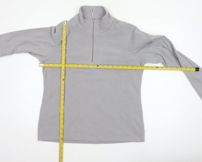Mountain Warehouse Men Grey L Pullover 1/2 Zip Fleece Sweatshirt
