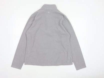 Mountain Warehouse Men Grey L Pullover 1/2 Zip Fleece Sweatshirt