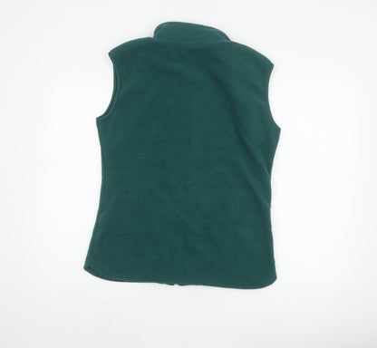 Yorkshire Racing Co Womens Green M Fleece Waistcoat Full Zip Pockets