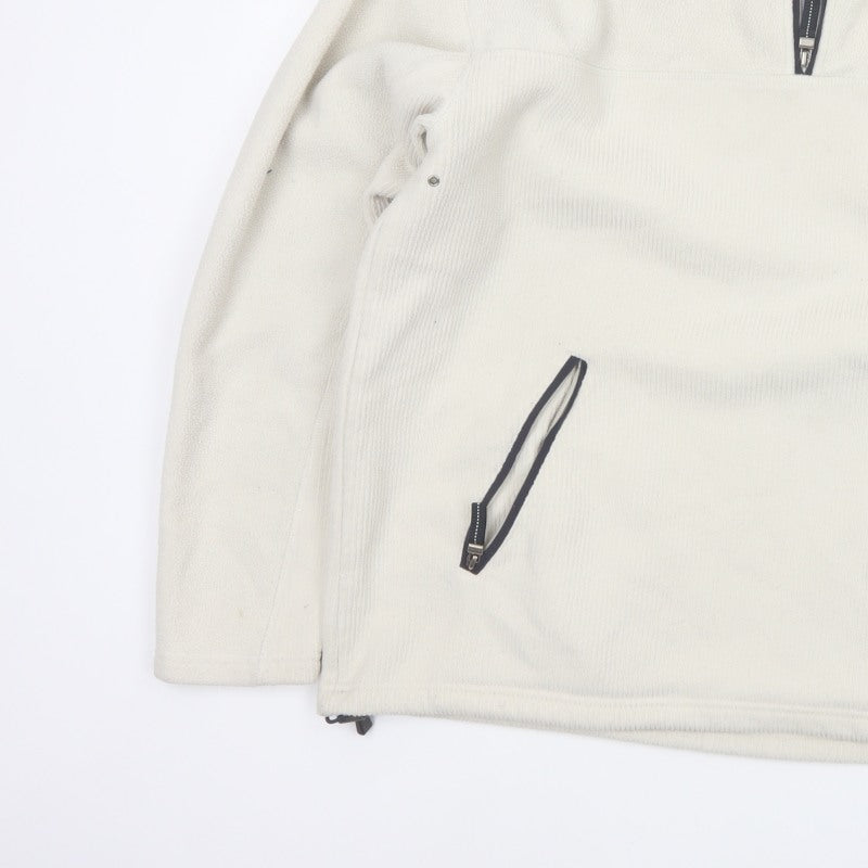 SE Active Men's Ivory XL Pullover 1/4 Zip Fleece Sweatshirt