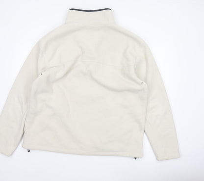 SE Active Men's Ivory XL Pullover 1/4 Zip Fleece Sweatshirt