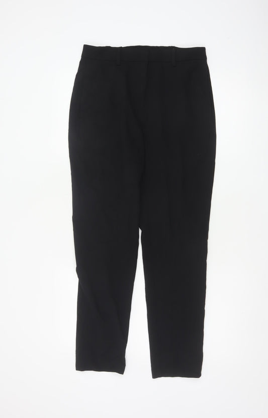 Marks and Spencer Women’s Black Size 10 Regular Tapered Dress Trousers