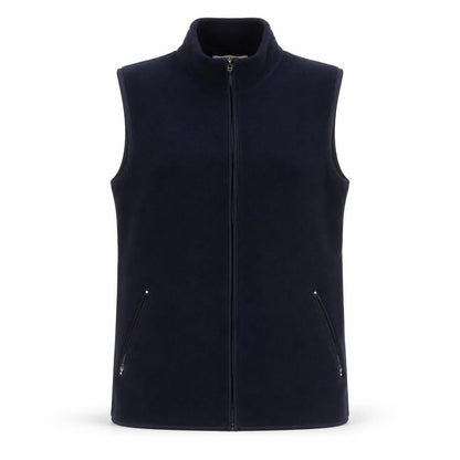 EWM Women Blue 14/16 Fleece Bodywarmer Waistcoat Full Zip Pockets