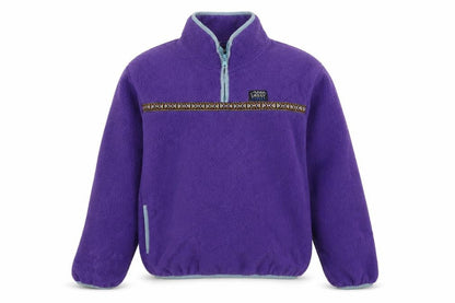 Stussy Unisex Purple S 1/4 Zip Fleece Pullover Sweatshirt