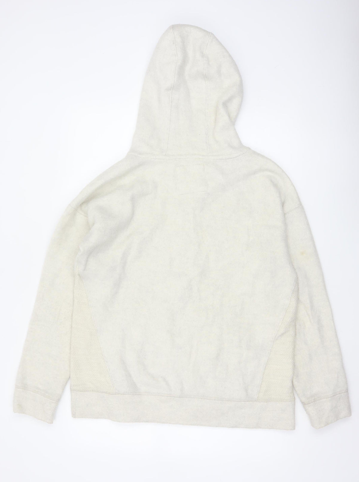 Fat Face Men's Ivory M Full Zip Hooded Fleece Hoodie Pockets