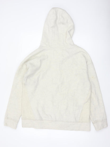 Fat Face Men's Ivory M Full Zip Hooded Fleece Hoodie Pockets