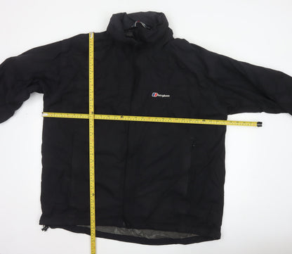 Berghaus Men's Black 3XL Hooded Nylon Waterproof Rain Jacket