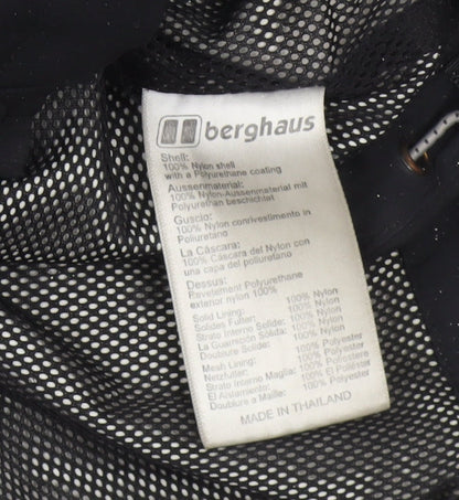Berghaus Men's Black 3XL Hooded Nylon Waterproof Rain Jacket