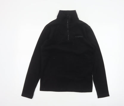 Campri Boys Black 13 Years 1/4 Zip Fleece Pullover Sweatshirt