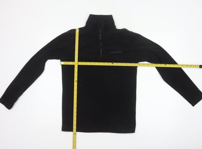 Campri Boys Black 13 Years 1/4 Zip Fleece Pullover Sweatshirt