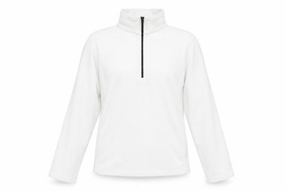 Lands' End Women's White L Pullover 1/4 Zip Fleece Sweatshirt