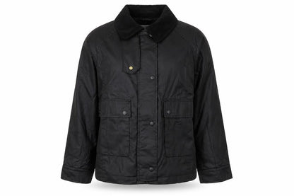 H&M Women's Black UK 12 Basic Padded Collared Utility Jacket