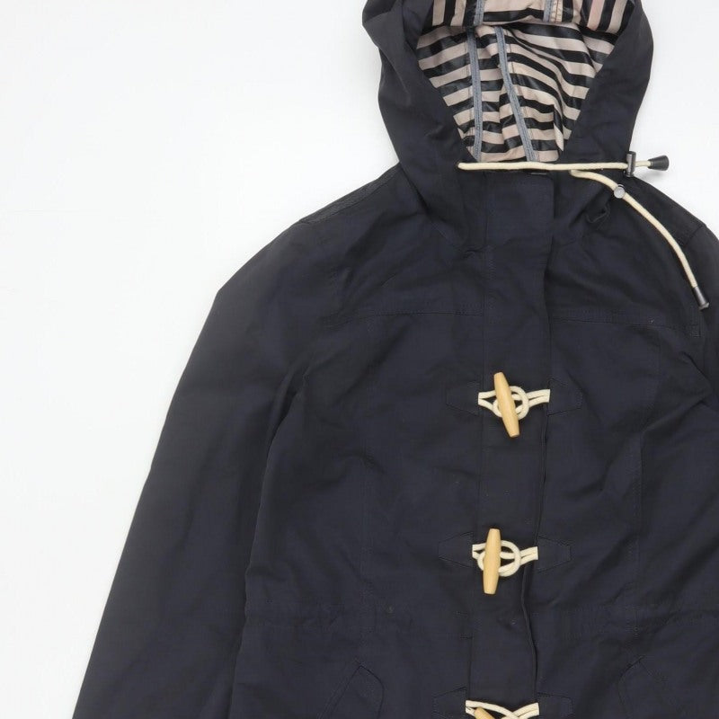 Fat Face Women’s Blue UK 10 Hooded Duffle Parka Jacket