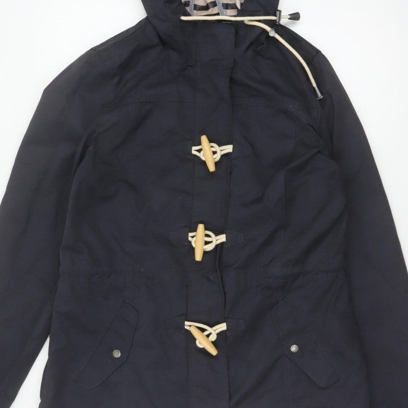 Fat Face Women’s Blue UK 10 Hooded Duffle Parka Jacket