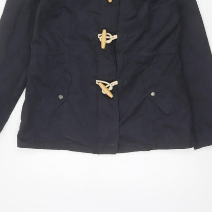 Fat Face Women’s Blue UK 10 Hooded Duffle Parka Jacket
