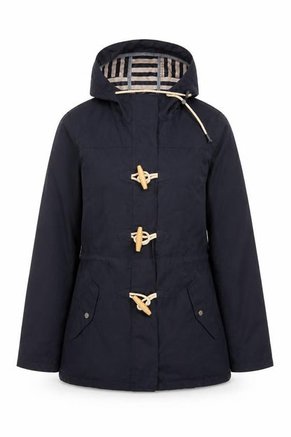 Fat Face Women’s Blue UK 10 Hooded Duffle Parka Jacket