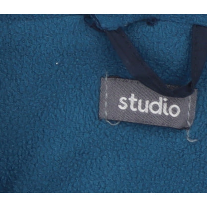 Studio Boys Blue 7-8 Years Hooded Puffer Jacket Quilted Fleece Lined