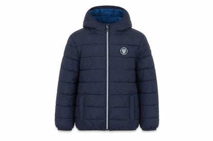 Studio Boys Blue 7-8 Years Hooded Puffer Jacket Quilted Fleece Lined