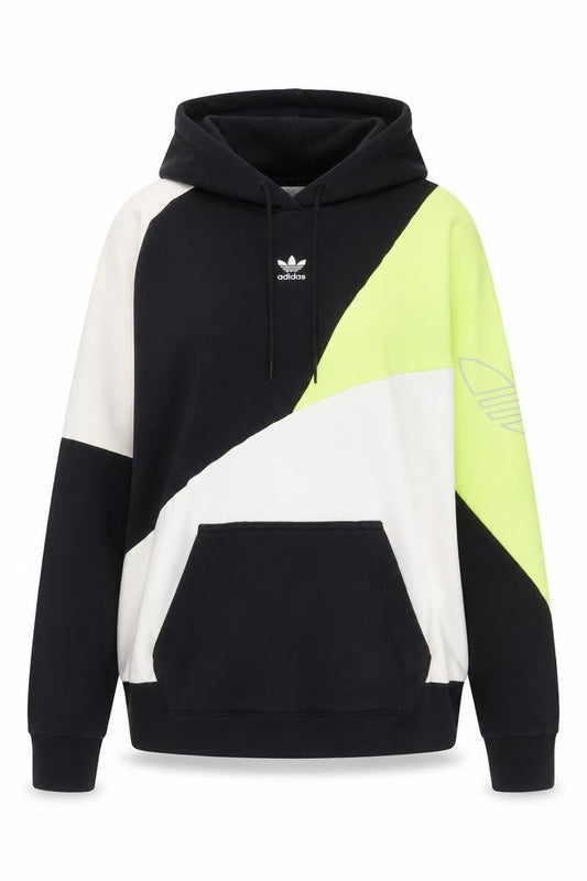Adidas Originals Women’s Multicoloured UK 4 Colourblock Pullover Hoodie