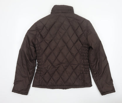 George Women’s Brown UK 12 Quilted Padded Zip Jacket