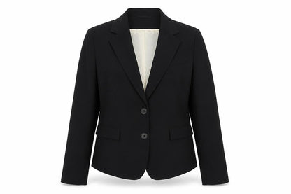 H&M Women’s Black UK 10 Tailored 2 Button Lined Blazer Jacket