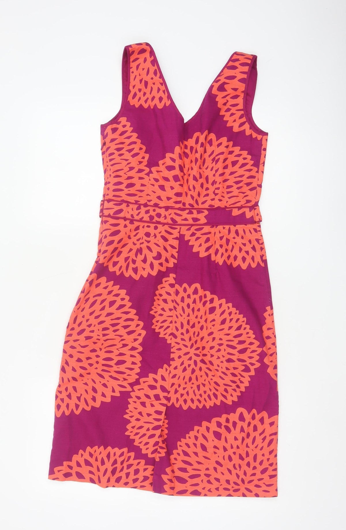 Boden Women Multicoloured Floral A-Line Knee Dress UK 14