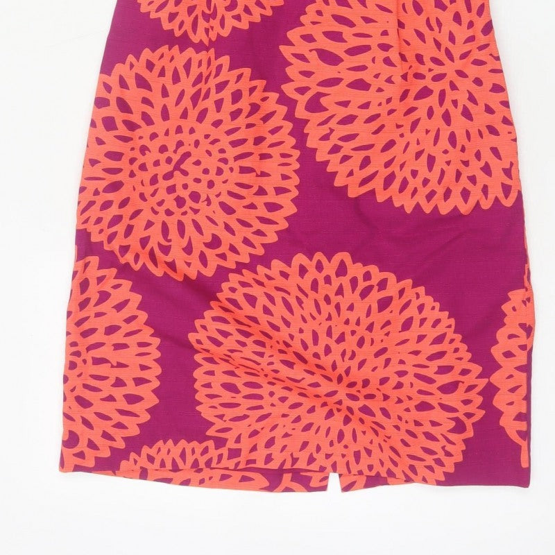 Boden Women Multicoloured Floral A-Line Knee Dress UK 14