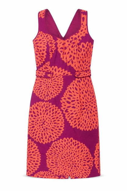 Boden Women Multicoloured Floral A-Line Knee Dress UK 14