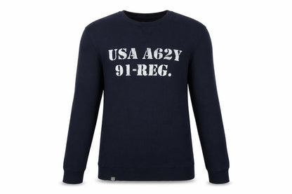 Terranova Mens Blue M USA Army Graphic Long Sleeve Pyjama Top