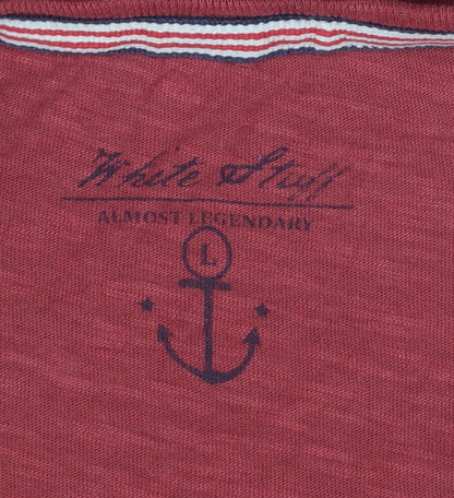 White Stuff Women Red L Basic Cotton Bicycle Graphic T-Shirt