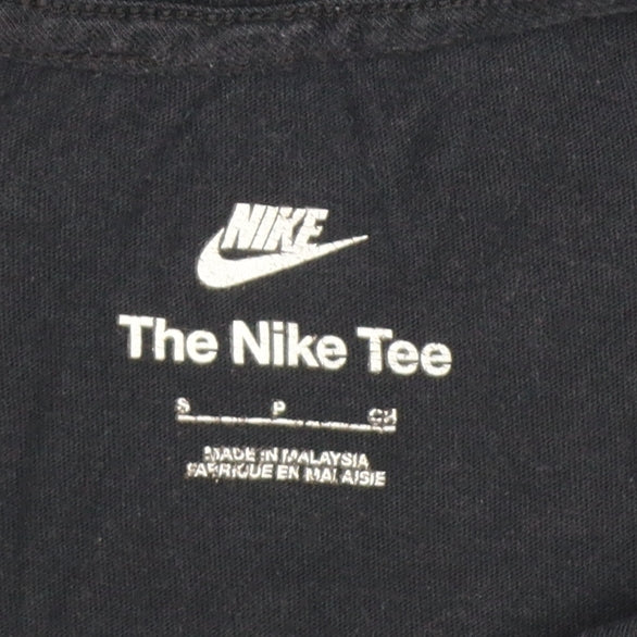 Nike Men’s Black Small Logo Cotton Crew Neck Short Sleeve T-Shirt
