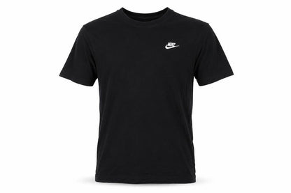 Nike Men’s Black Small Logo Cotton Crew Neck Short Sleeve T-Shirt