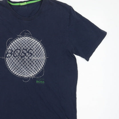 Hugo Boss Men’s Blue XL Martin Kaymer Golf Graphic Crew Neck T-Shirt