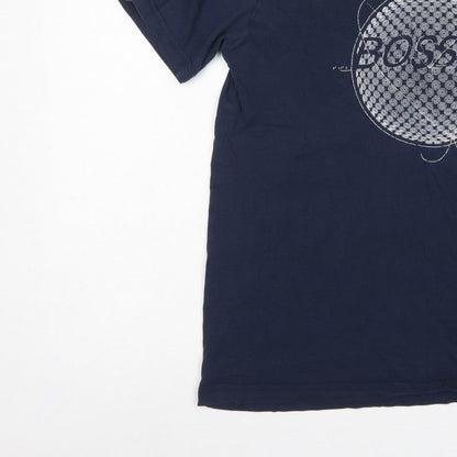 Hugo Boss Men’s Blue XL Martin Kaymer Golf Graphic Crew Neck T-Shirt