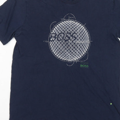 Hugo Boss Men’s Blue XL Martin Kaymer Golf Graphic Crew Neck T-Shirt