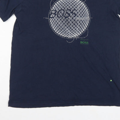 Hugo Boss Men’s Blue XL Martin Kaymer Golf Graphic Crew Neck T-Shirt