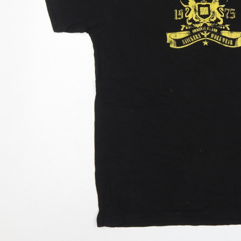 Snickers Workwear Men’s Black M Classic Graphic Print Cotton T-Shirt