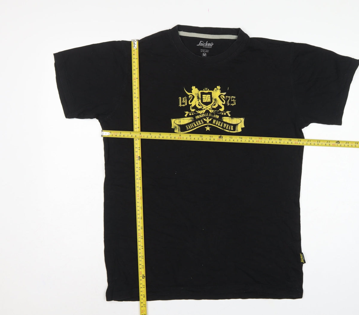 Snickers Workwear Men’s Black M Classic Graphic Print Cotton T-Shirt