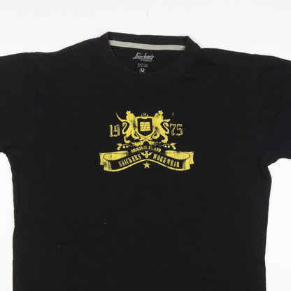 Snickers Workwear Men’s Black M Classic Graphic Print Cotton T-Shirt