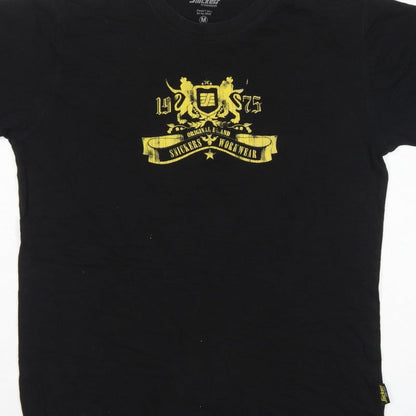 Snickers Workwear Men’s Black M Classic Graphic Print Cotton T-Shirt