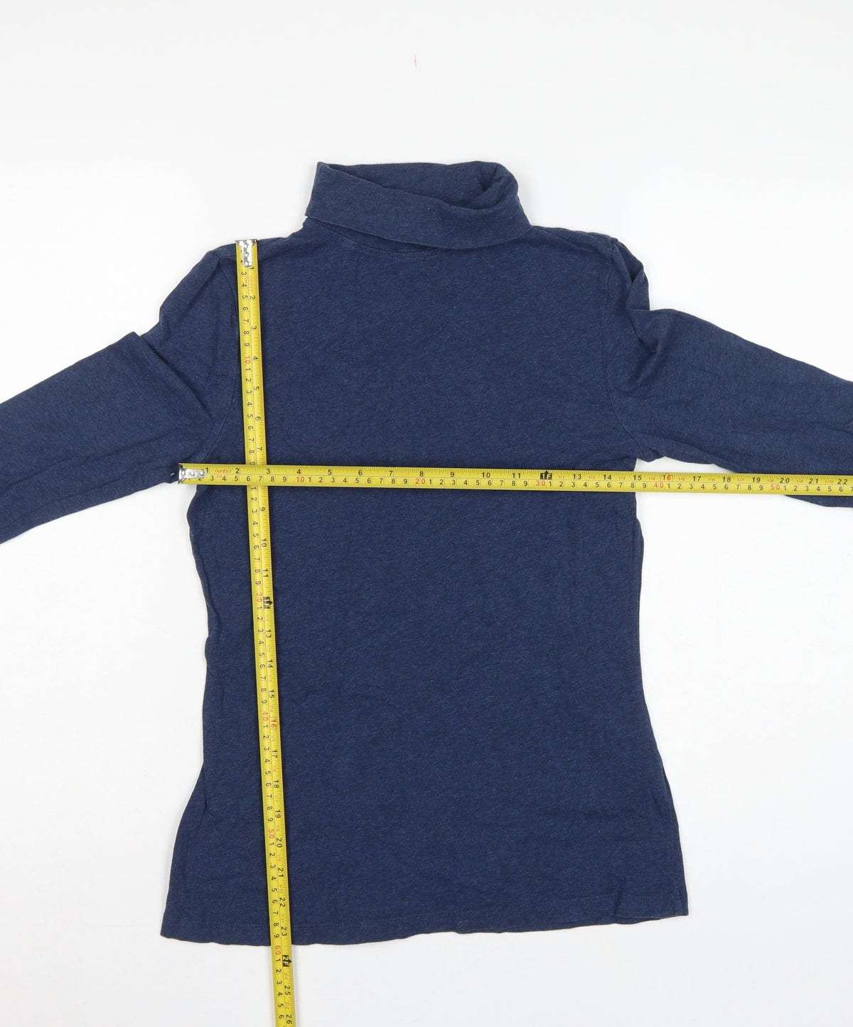 Seasalt Cornwall Women Blue UK 10 Landing Organic Cotton Roll Neck Top