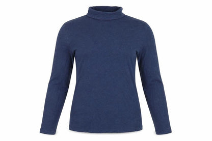 Seasalt Cornwall Women Blue UK 10 Landing Organic Cotton Roll Neck Top