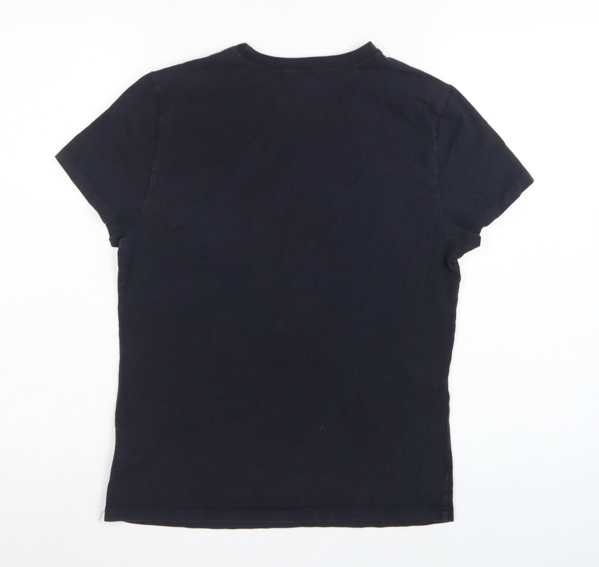 Polo Jeans Ralph Lauren Women Black XL Rhinestone Logo Stretch T-Shirt