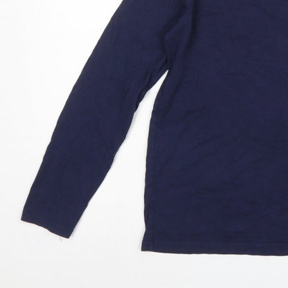 Lyle & Scott Boys Blue 14-15 Years Basic Long Sleeve Logo T-Shirt